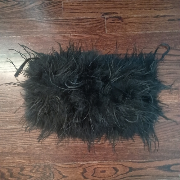 LAMARQUE Strapless Zaina Ostrich Feather Top - Picture 4 of 7